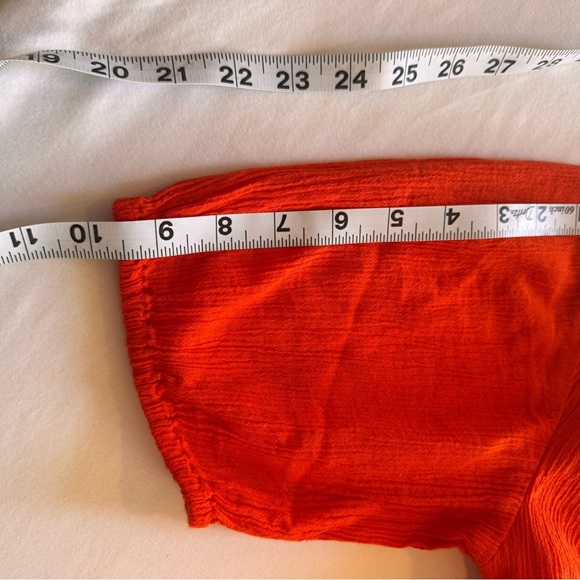 J.Crew Textured V-Neck Mini Dress – XS – Cerise Red Orange – NWT - Picture 6 of 6